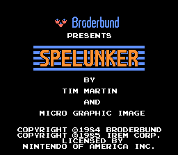 Spelunker NES Screenshot Screenshot 1
