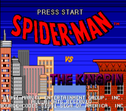 Spider-Man (Sega Ver.) Sega Genesis Screenshot 1