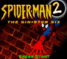Spider-Man 2: The Sinister Six Gameboy/Gameboy Color Screenshot 1