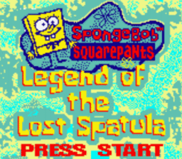 SpongeBob Squarepants: Legend of the Lost Spatula Gameboy/Gameboy Color Screenshot 1