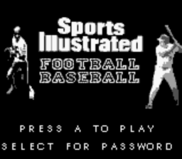 Sports Illustrated Championship Football & Baseball GB Screenshot 1