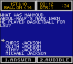 Sports Trivia Gamegear Screenshot Screenshot 4