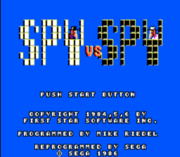 Spy vs. Spy Master System Screenshot 1