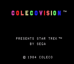 Star Trek Strategic Operations Simulator Colecovision Screenshot Screenshot 1