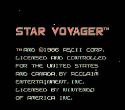 Star Voyager NES Screenshot Screenshot 1