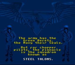 Steel Talons SNES Screenshot 2