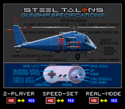 Steel Talons SNES Screenshot 3