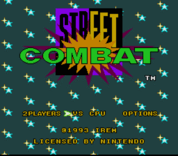 Street Combat SNES Screenshot 1