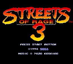 Streets of Rage 3 Sega Genesis Screenshot 1