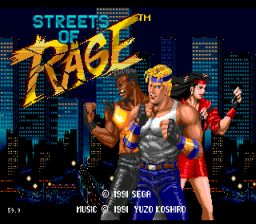 Streets of Rage Sega Genesis Screenshot 1
