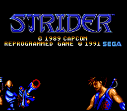 Strider Sega Master System Screenshot 1