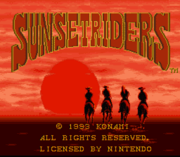 Sunset Riders screen shot 1 1