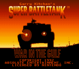 Super Battletank: War in the Gulf SNES Screenshot 1