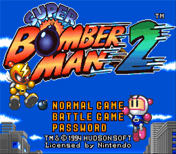 Super Bomberman 2 screen shot 1 1