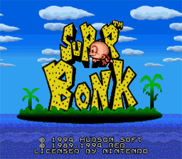 Super Bonk SNES Screenshot Screenshot 1