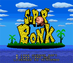 Super Bonk SNES Screenshot 1