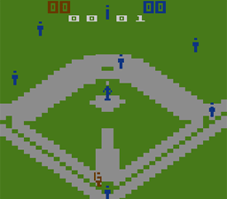 Super Challenge Baseball Atari 2600 Screenshot Screenshot 3