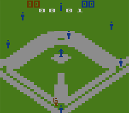 Super Challenge Baseball Atari 2600 Screenshot Screenshot 4