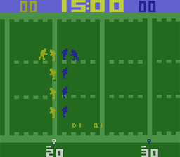 Super Challenge Football Atari 2600 Screenshot Screenshot 1