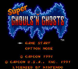 Super Ghouls 'n Ghosts Super Nintendo Screenshot 1