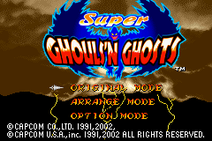Super Ghouls 'n Ghosts GBA Screenshot Screenshot 1