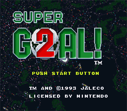 Super Goal! 2 SNES Screenshot 1