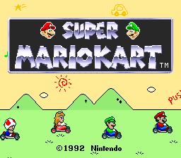 Super Mario Kart SNES Screenshot Screenshot 1