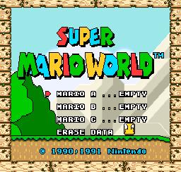 Super Mario World Super Nintendo Screenshot 1