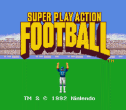 Super Play Action Football SNES Screenshot 1