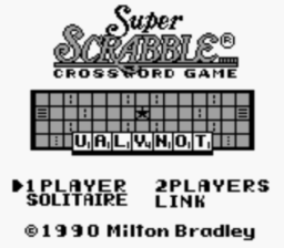 Super Scrabble Gameboy Screenshot Screenshot 1