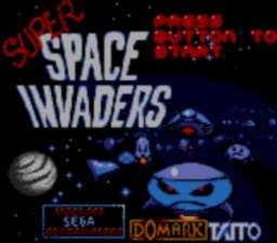 Super Space Invaders Sega GameGear Screenshot 1