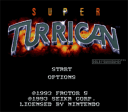 Super Turrican SNES Screenshot Screenshot 1