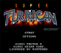 Super Turrican SNES Screenshot 1