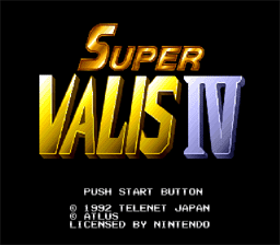 Super Valis 4 SNES Screenshot 1