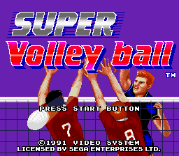 Super Volley Ball Genesis Screenshot Screenshot 1