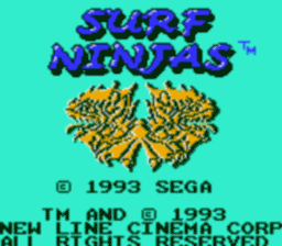 Surf Ninjas Gamegear Screenshot Screenshot 1