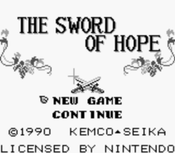 Sword of Hope Gameboy Screenshot Screenshot 1