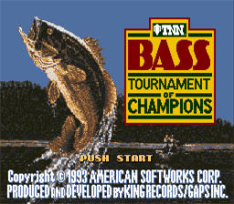TNN Bass Tournament of Champions SNES Screenshot Screenshot 1