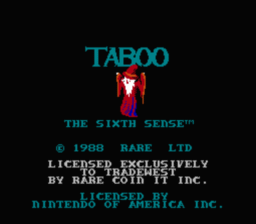 Taboo the Sixth Sense NES Screenshot 1