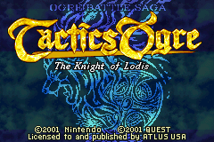 Tactics Ogre The Knight of Lodis GBA Screenshot Screenshot 1