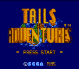 Tails Adventure Sega GameGear Screenshot 1