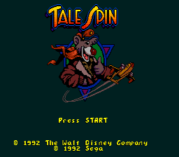Tale Spin Sega Genesis Screenshot 1