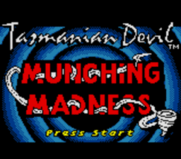 Tasmanian Devil Munching Madness Gameboy/Gameboy Color Screenshot 1