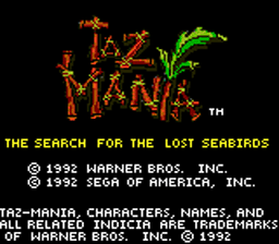 Taz-Mania Sega GameGear Screenshot 1