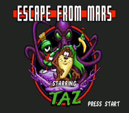 Taz in Escape from Mars Sega Genesis Screenshot 1
