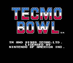Tecmo Bowl NES Screenshot Screenshot 1