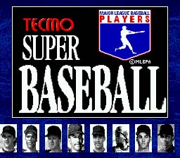 Tecmo Super Baseball Genesis Screenshot Screenshot 1