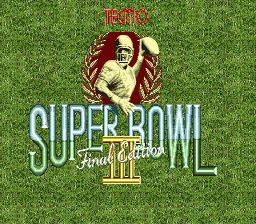 Tecmo Super Bowl 3 Sega Genesis Screenshot 1