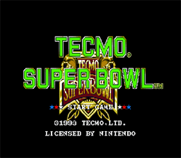 Tecmo Super Bowl SNES Screenshot 1