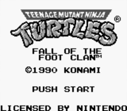 Teenage Mutant Ninja Turtles: Fall of the Foot Clan Gameboy Screenshot 1